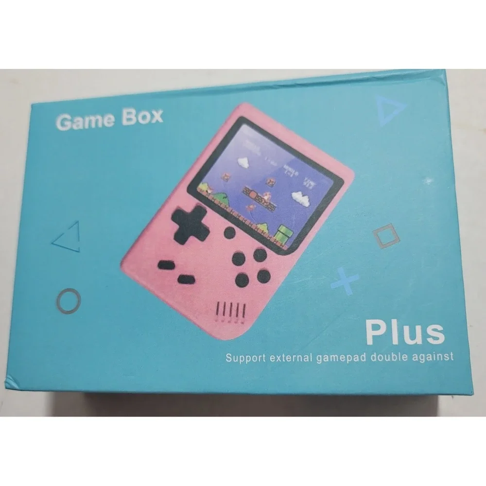 Gamebox Plus Retro Handheld Game Player 500 in 1 Pink